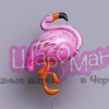 Фламинго, фигура фольгированная  с гелием